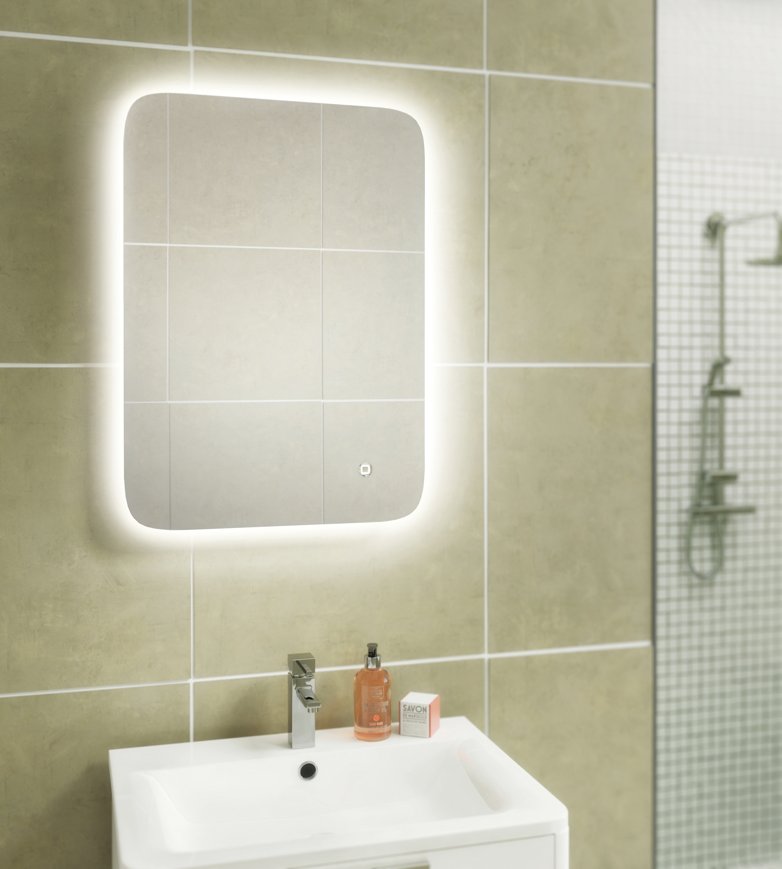 Ambient 60 x 80  Led Mirror Bath Giant