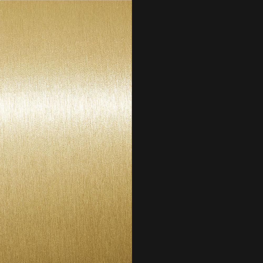 Brushed Brass/Matt Black