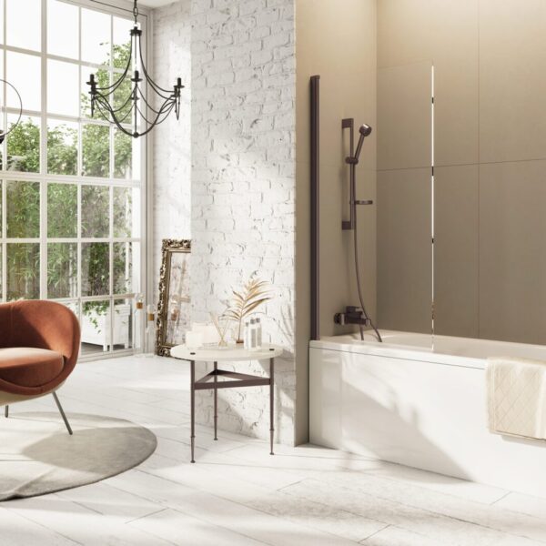 Thalia Single Panel Bath Screen 800 x 1500mm