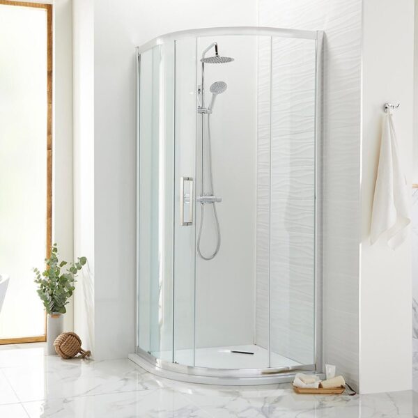 Cara 8mm 1-Door Offset Quadrant Enclosure 1000 x 800mm