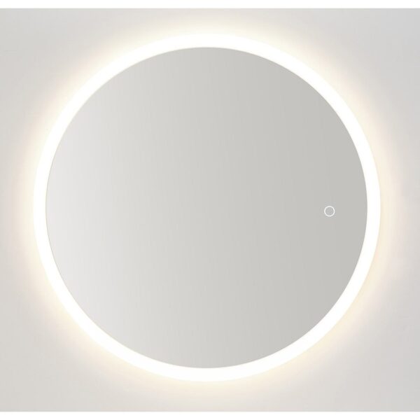 Strathy Framed Round LED Mirror 600mm