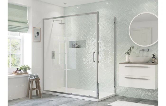 Cara 8mm Sliding Door Enclosure 1600 x 700mm
