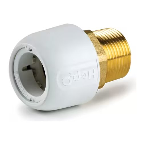 Hep2O Brass Adapter 15mm x ½"