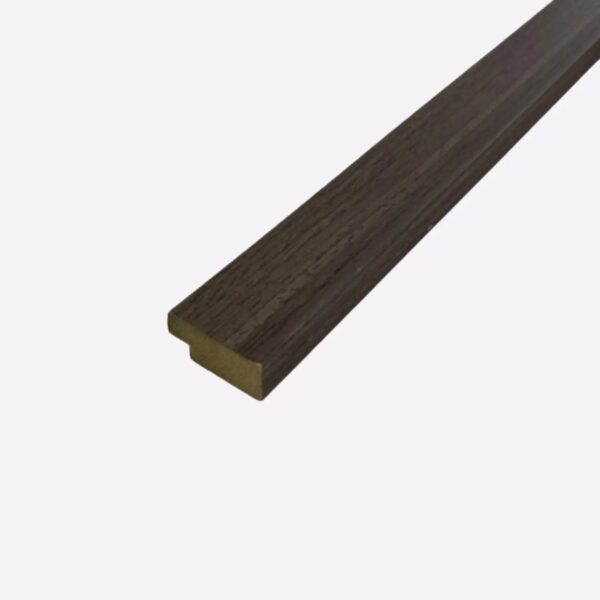 12mm Walnut Water Resistant Slatwall Right Trim - 2.6m x 26mm