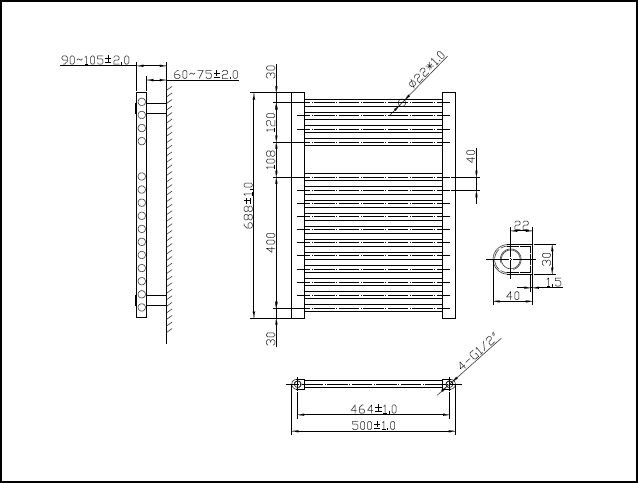 Maree 500 x 688mm Straight