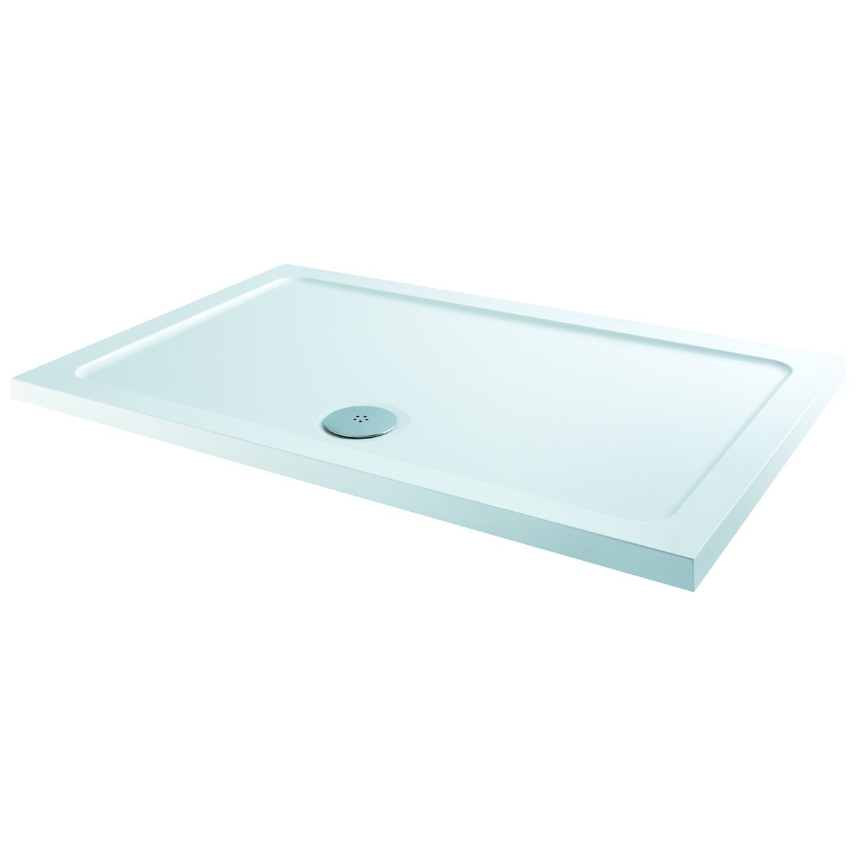 1000 x 800mm Rec 30mm Shower Tray White