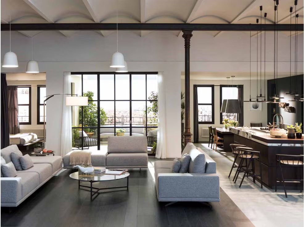 Noir Caliza L (120 x 120cm)