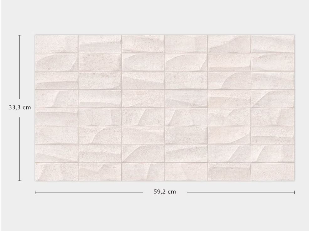 Mosaico Nantes Caliza (33.3 x 59.2cm)