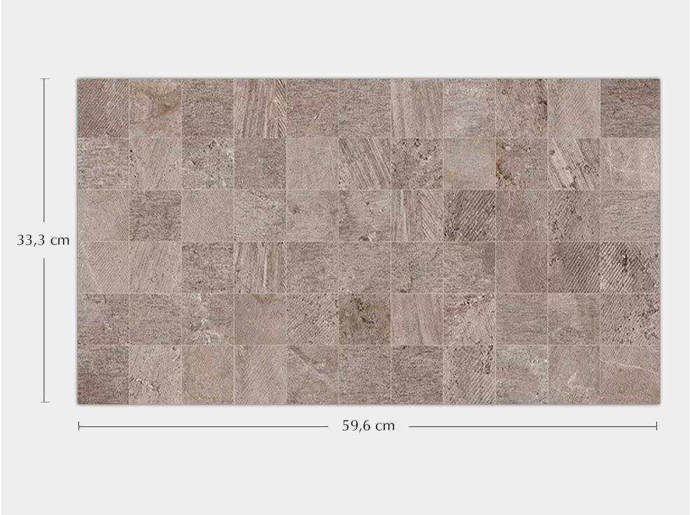 Mosaico Rodano Taupe (33.3 x 59.2cm)