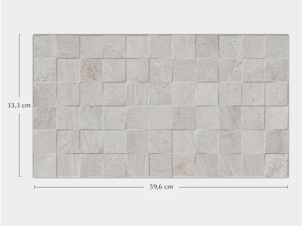 Mosaico Rodano Acero (33.3 x 59.2cm)