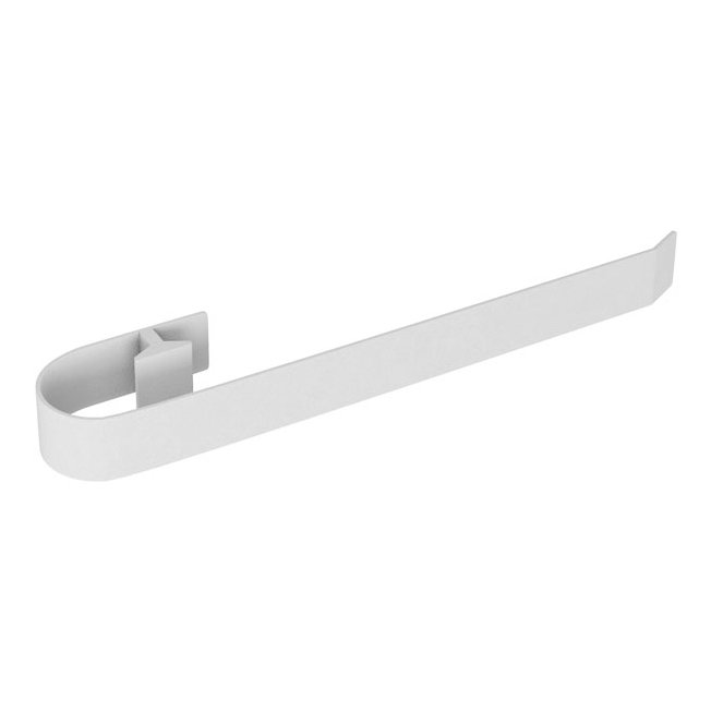Tunstall V Towel Hanger 420mm Matt White