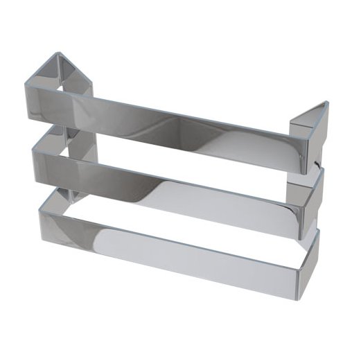 Flat Triple Towel Hanger 280mm Polished Stainless Steel