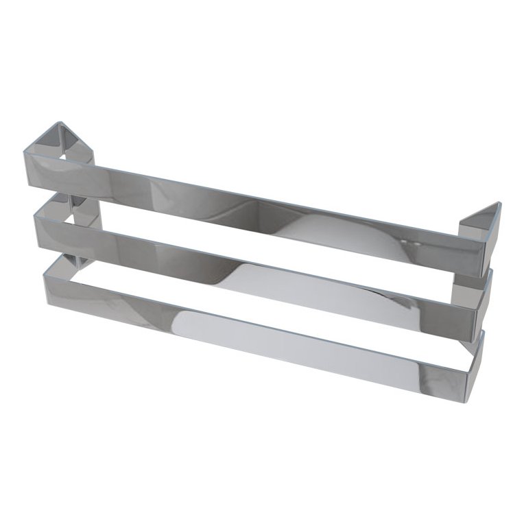 Flat Triple Towel Hanger 470mm Polished Stainless Steel