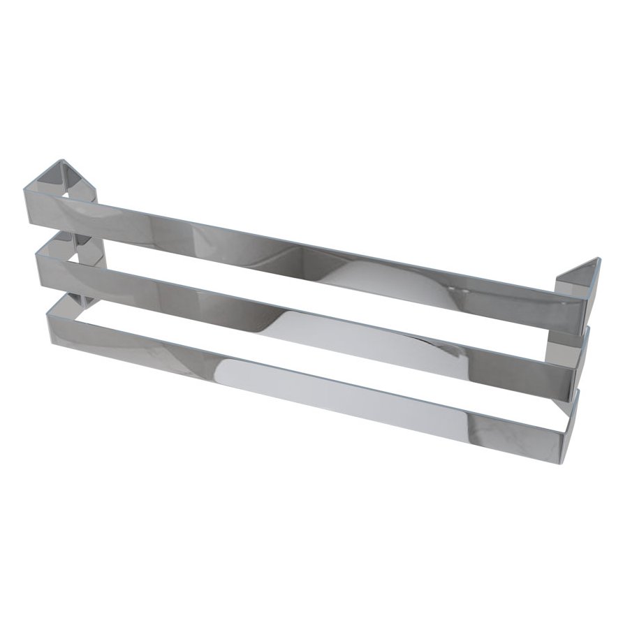 Flat Triple Towel Hanger 565mm Polished Stainless Steel