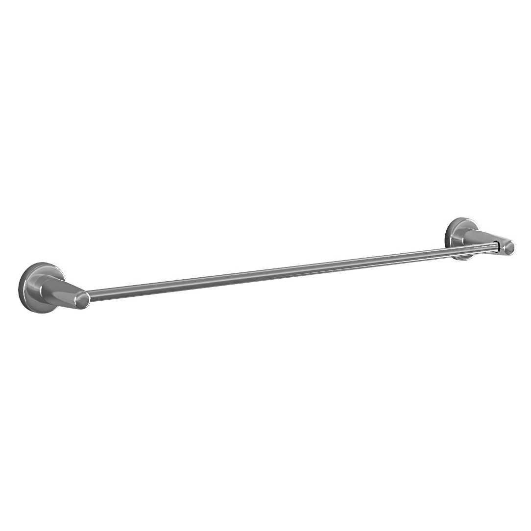 Round Magnetic Towel Hanger 600mm. Chrome