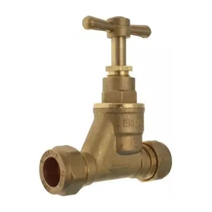 22MM BRASS STOPCOCK C X C EMBRASS TRADE