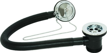 ASP Bath Combination Chain Waste Metal Parking Plug CP