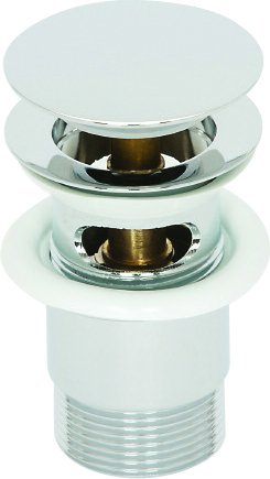 ASP Push Button Washbasin Waste - Slotted CP