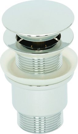 ASP Push Button Washbasin Waste - Unslotted CP