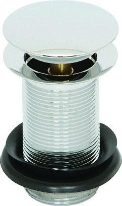 ASP Push Button Washbasin Waste No Shroud - Unslotted CP