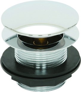 ASP Push Button Bath Waste CP (No Overflow)