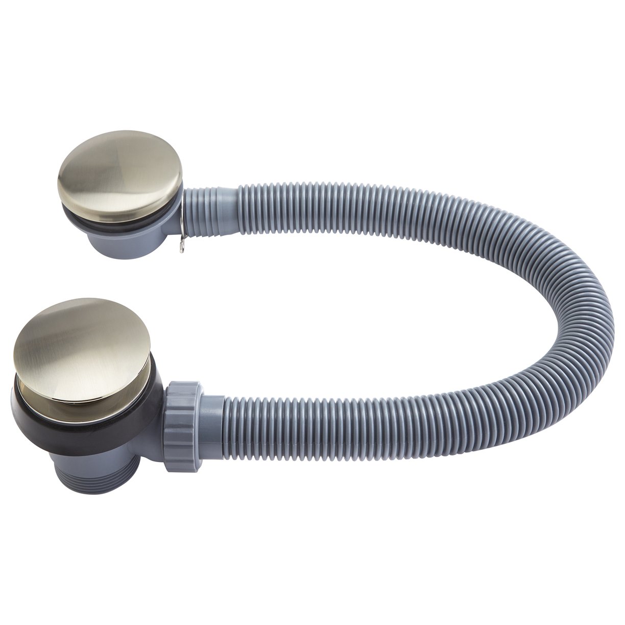 ASP Easy Clean Push Button Bath Waste/Overflow Brushed Brass