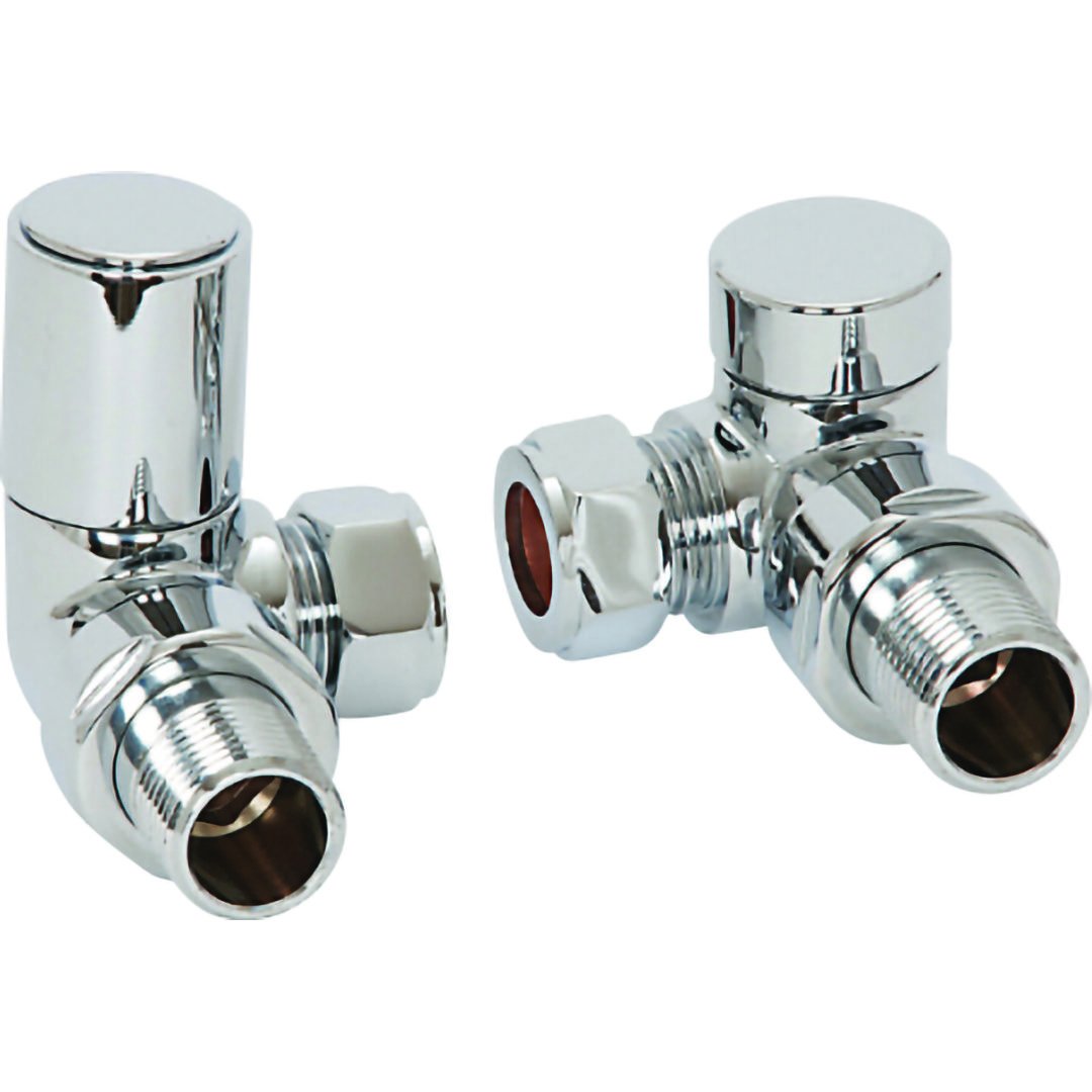 ASP Corner Wheelhead/Lockshield Radiator Valve