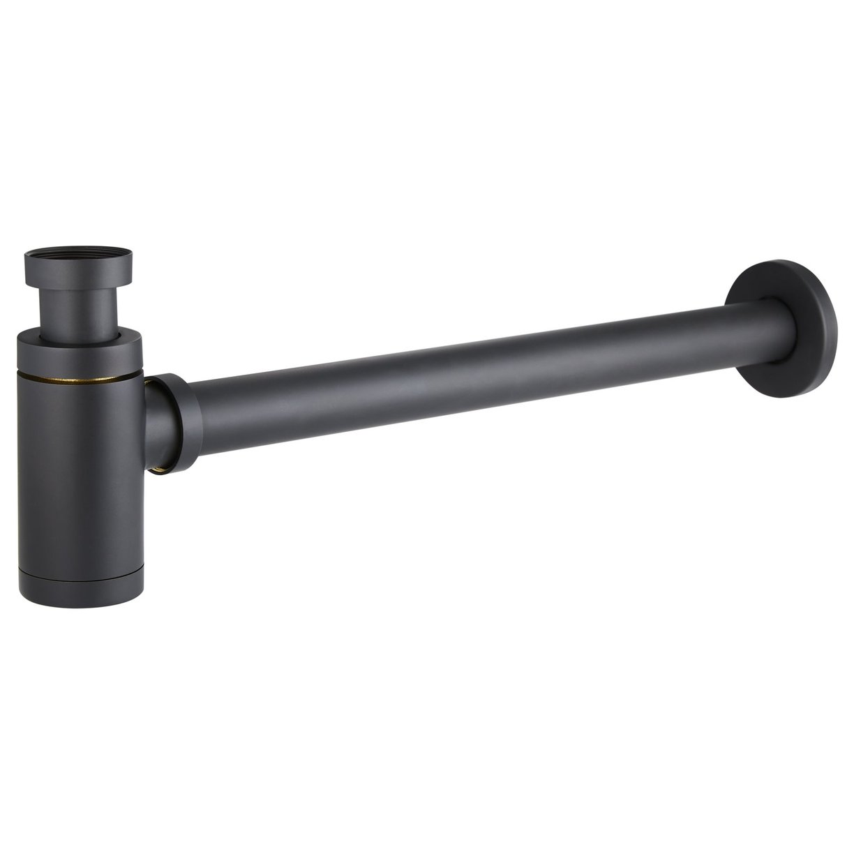 Round Bottle Trap Black