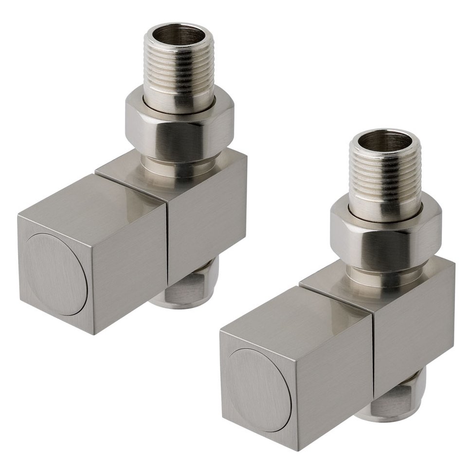 Straight square radiator valve (pair)