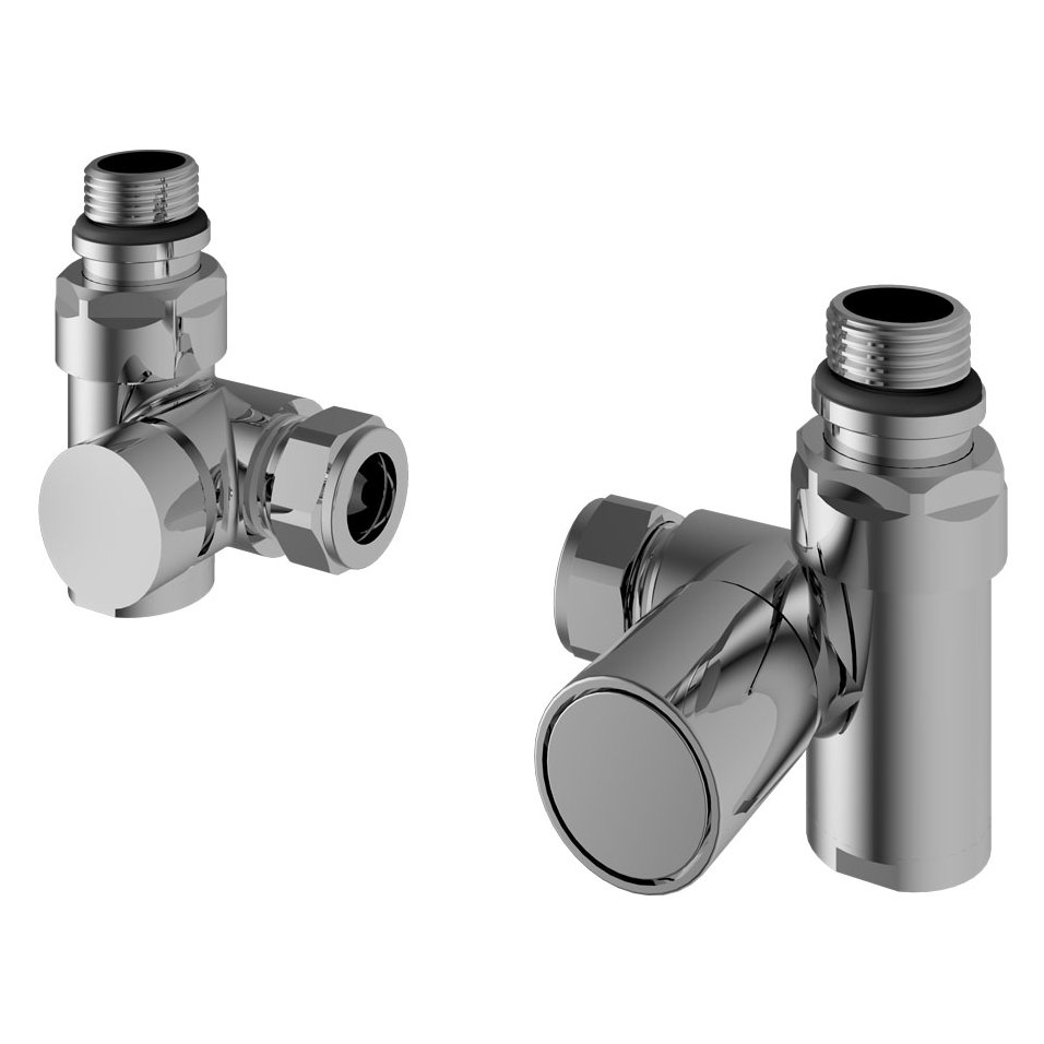 Corner Manual Dual Fuel Radiator Valves (pair)