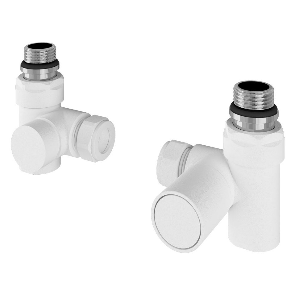 Corner Manual Dual Fuel Radiator Valves (pair)