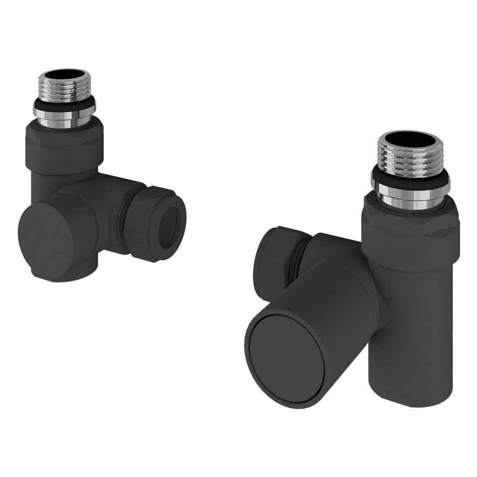 Corner Manual Dual Fuel Radiator Valves (pair)
