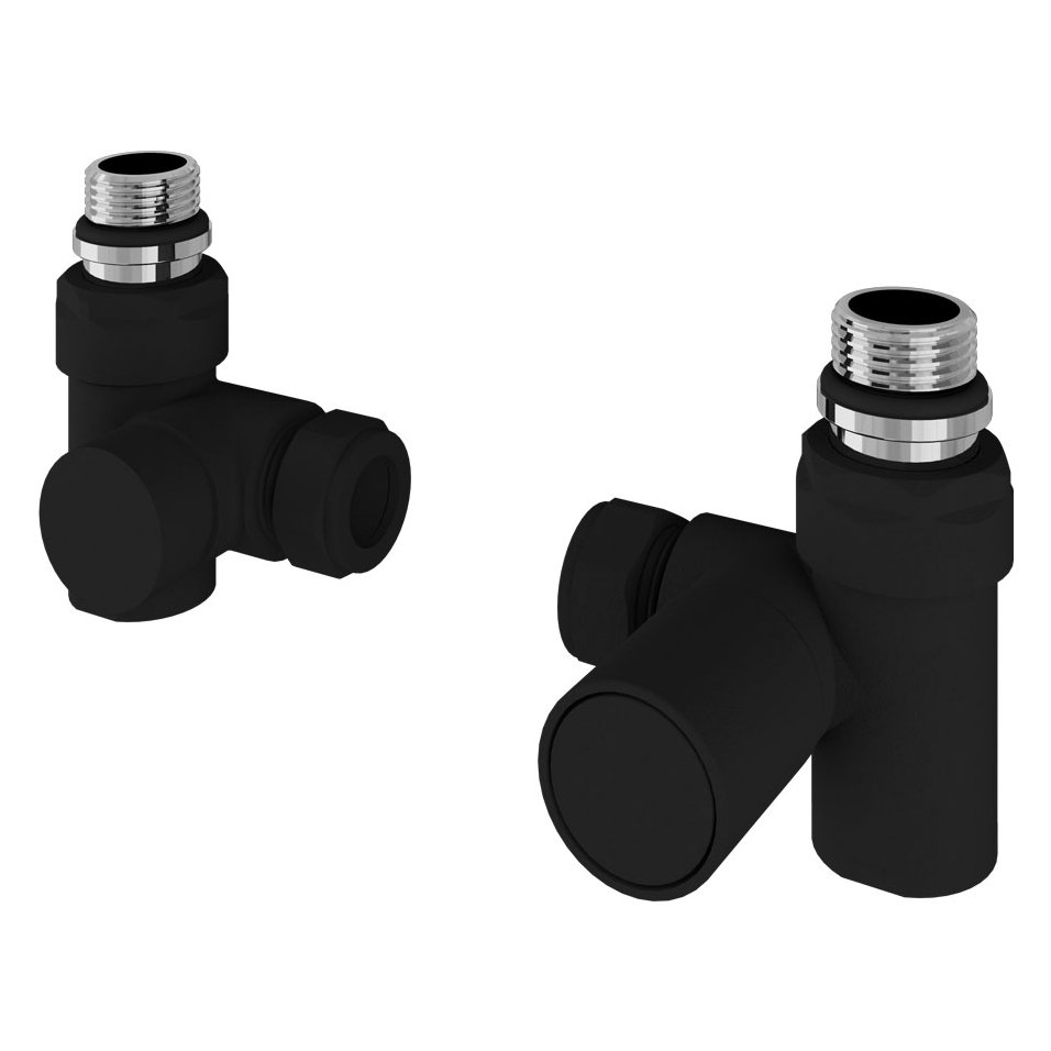 Corner Manual Dual Fuel Radiator Valves (pair)