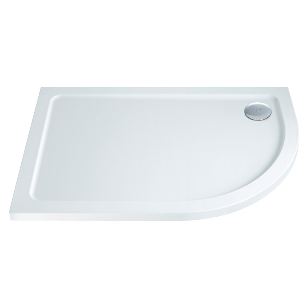 1200 x 800mm Offset Quad RH 30mm S Tray White