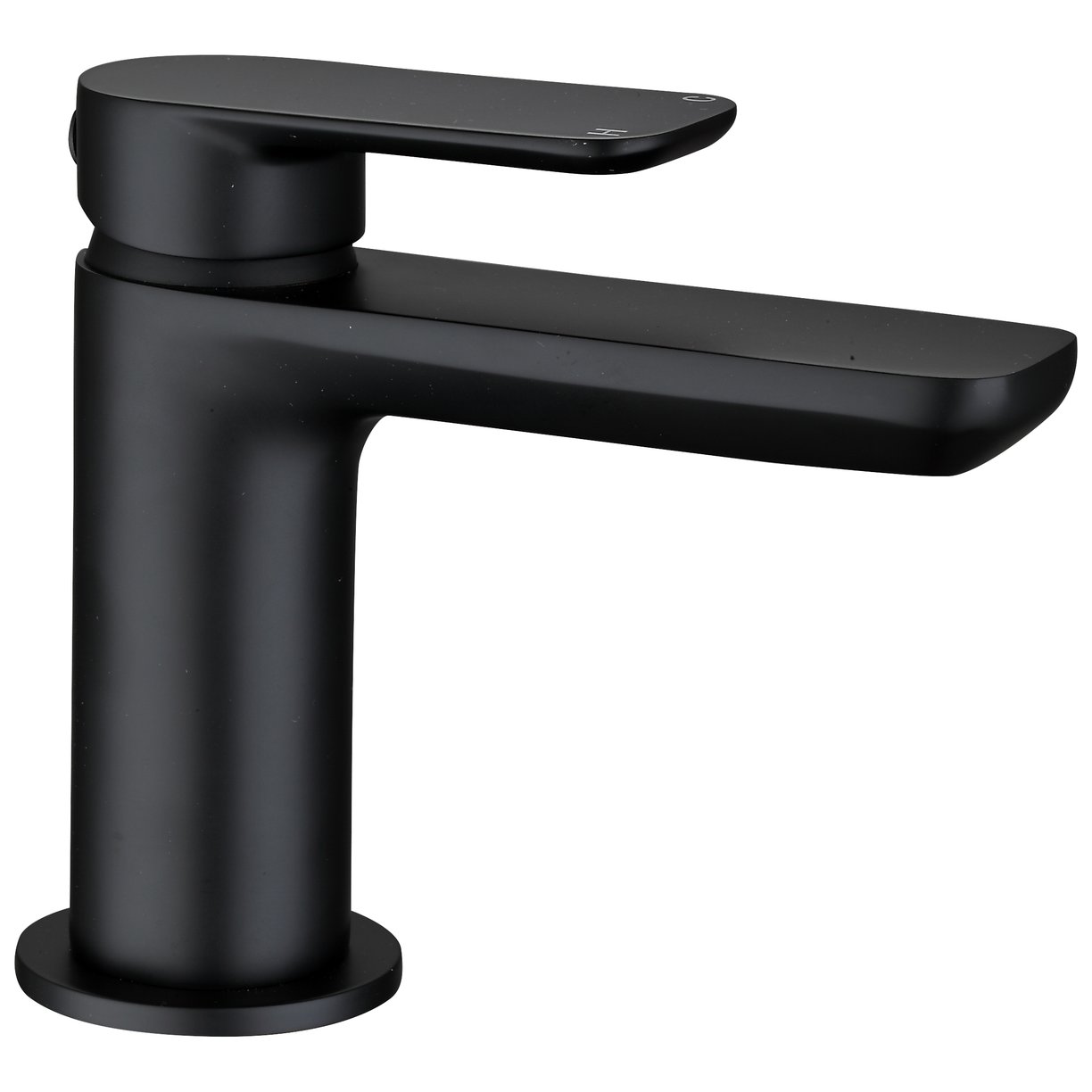 Rona Cloakroom Basin Mono & Push Waste - Matt Black