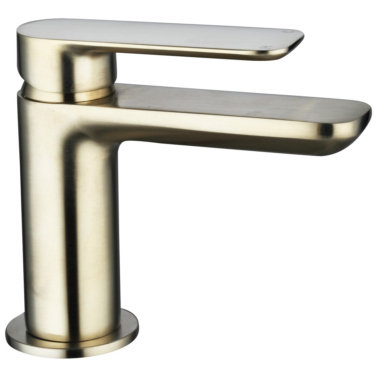 Rona Brushed Brass Mini Basin Mono and Click Waste