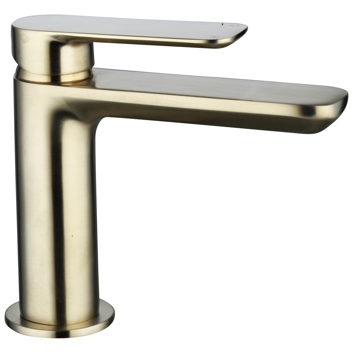 Rona Brushed Brass Basin Mono and Click Waste