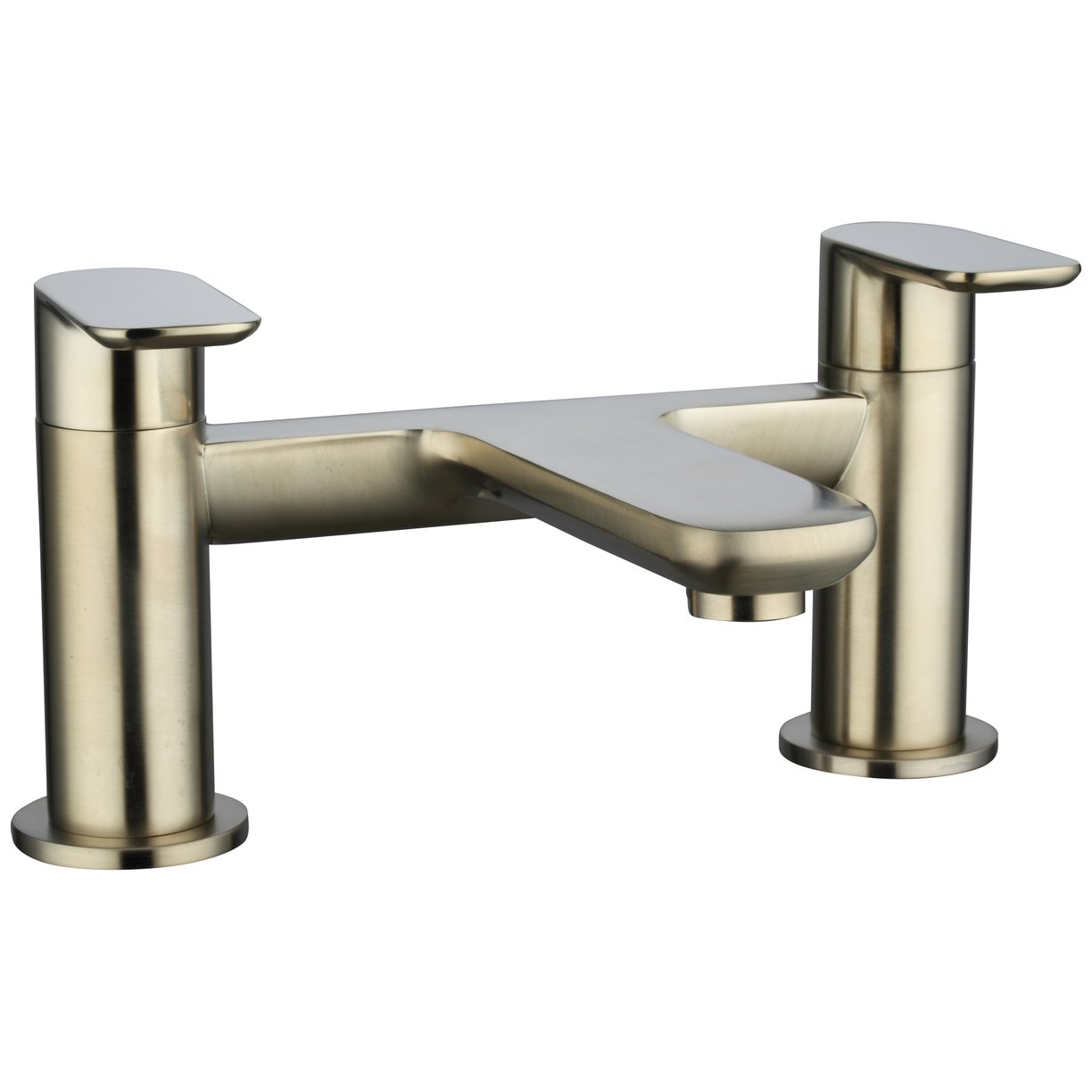 Rona Brushed Brass Deck Mounted Bath Filler