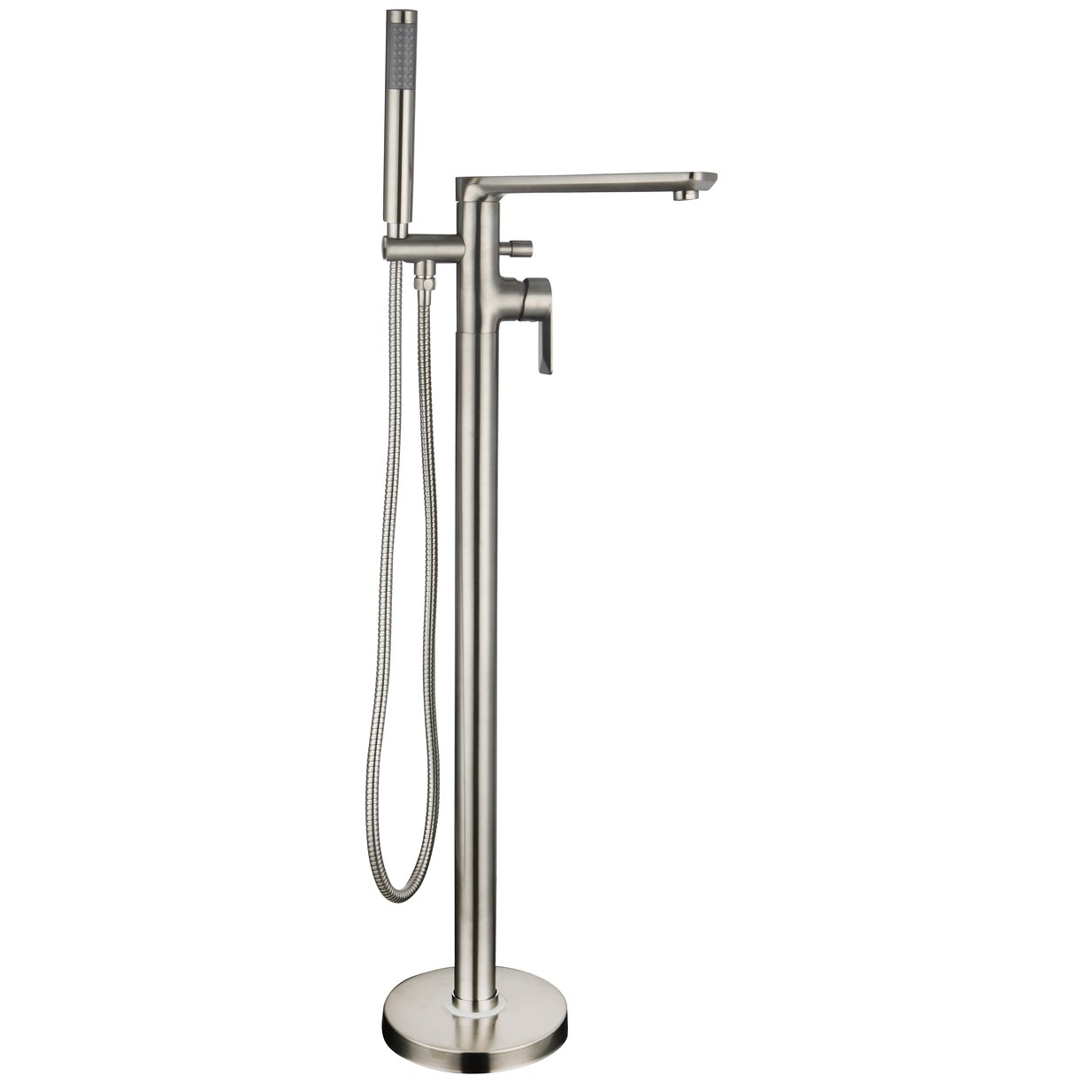 Rona Brushed Nickel Floor Mounted Bath Shower Mixer