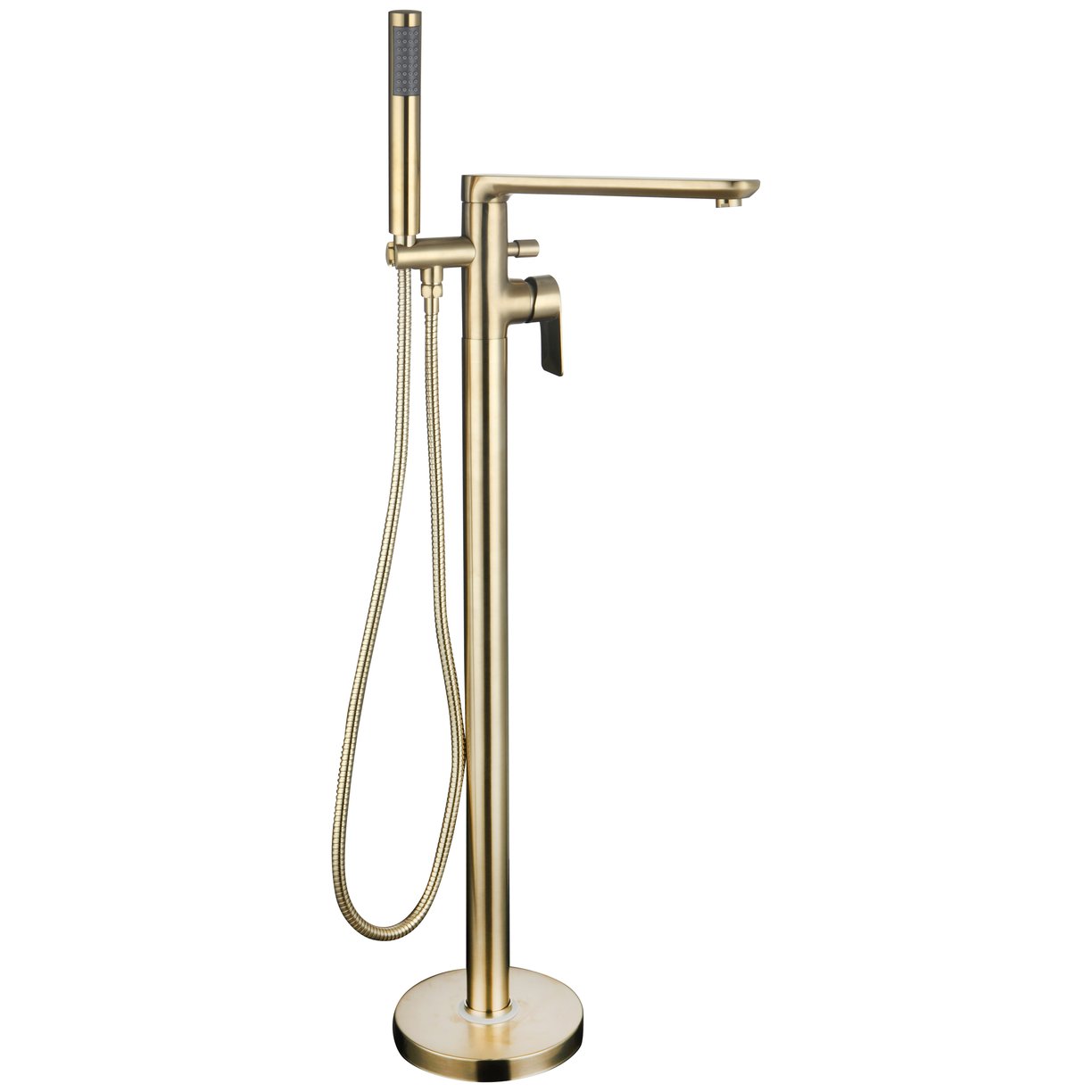 Rona Brushed Brass Floor Standing Bath/Shower Mixer C/W Kit