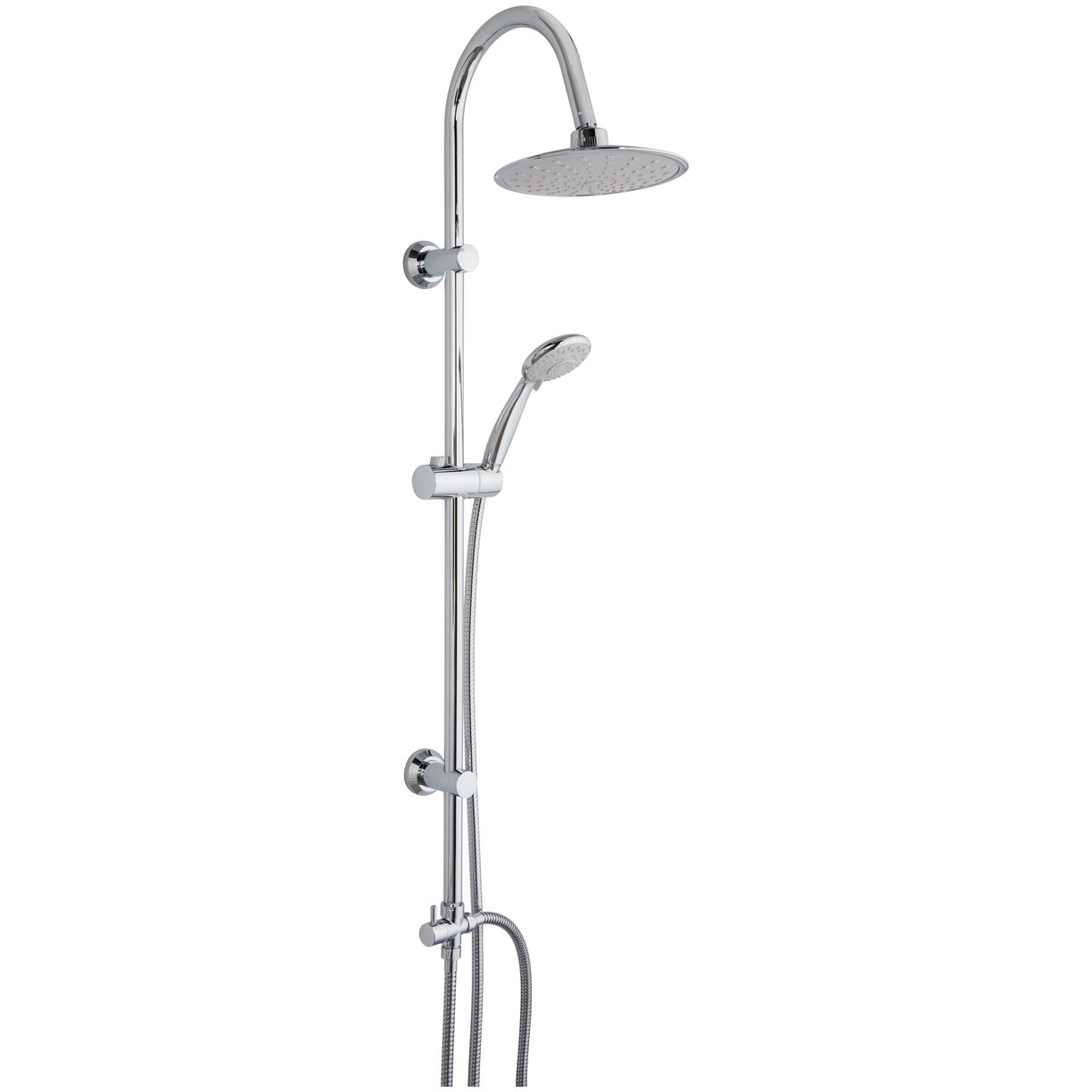Ulva Overhead Round Rain Shower Kit Chrome