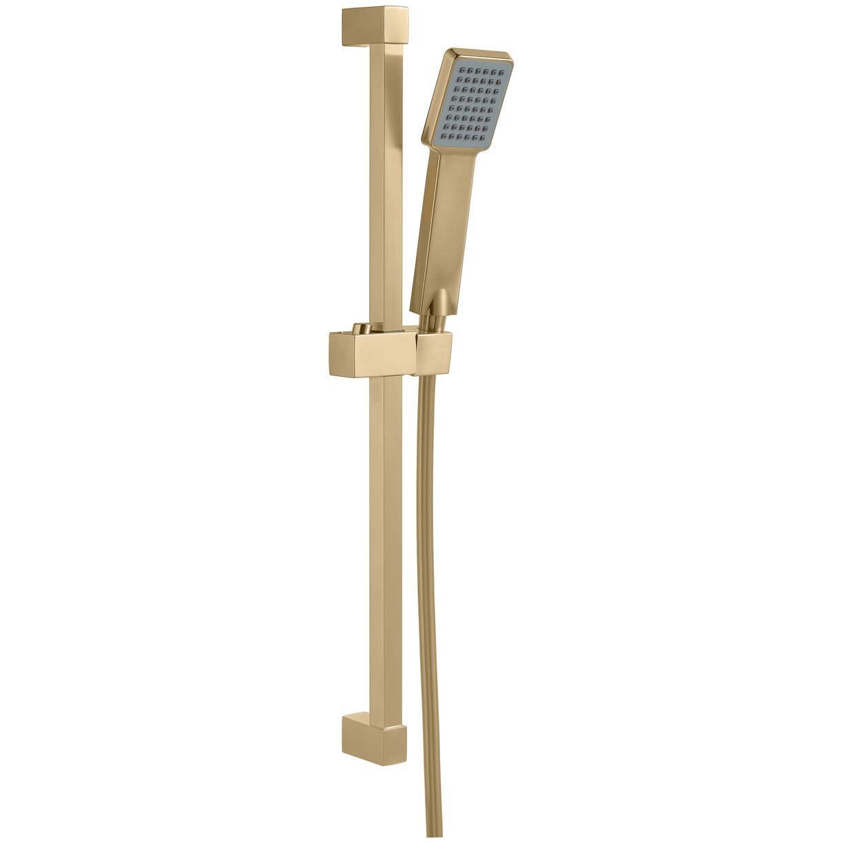 Avoch Square Shower Kit Brushed brass