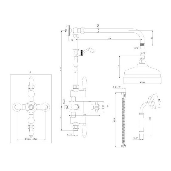 Dunbar Exposed Thermo Shower Pack