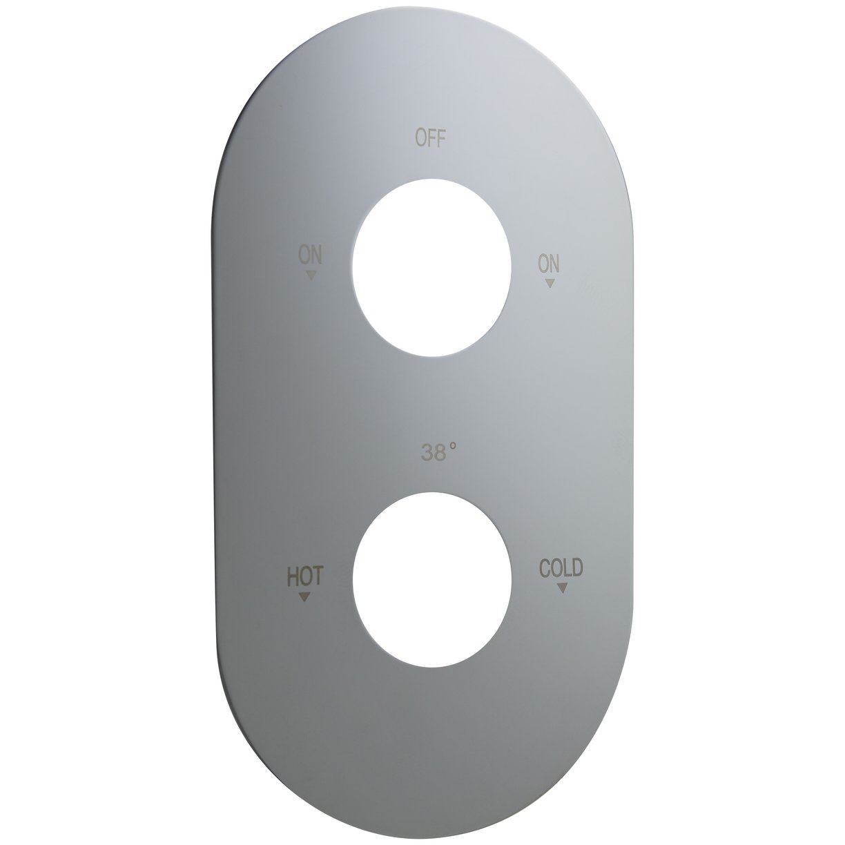 Oban 2 Dual Two Hole Shower Face Plate
