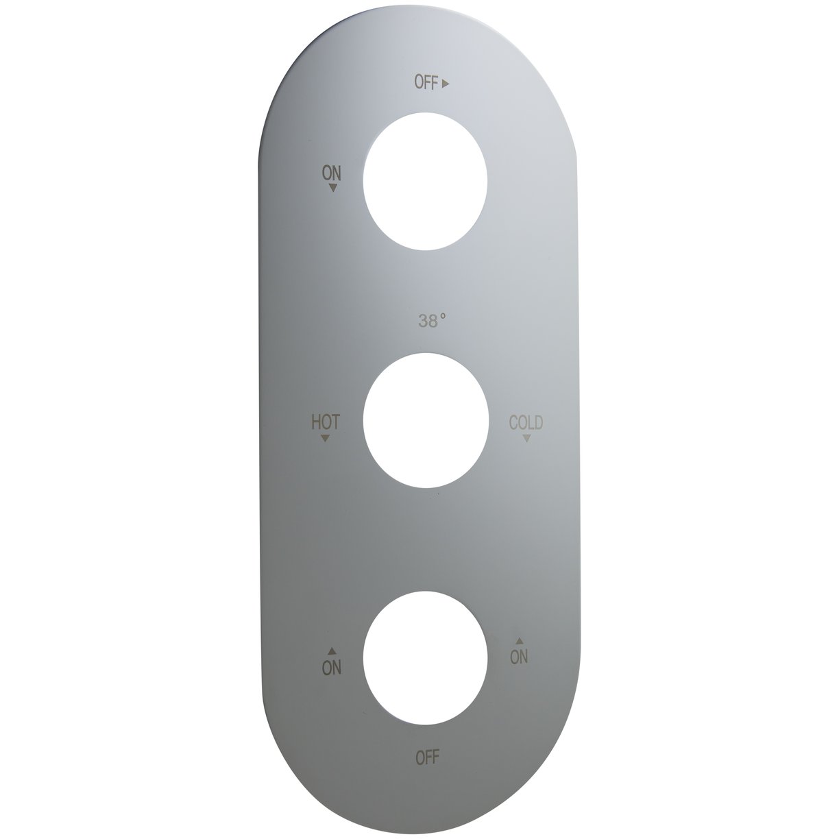 Oban 3 Triple Oval Face Plate