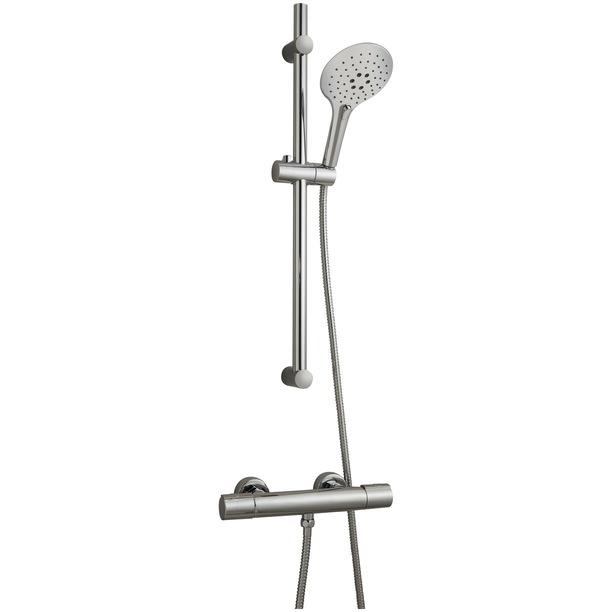 Darvel Round Exposed Bar Valve And Kit (Complete With Fixing Brackets &10mm Bore Hose)