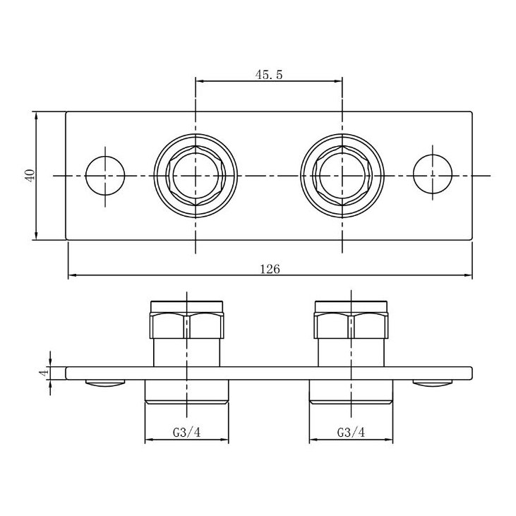 ASP Mini Shower Fixing Plate