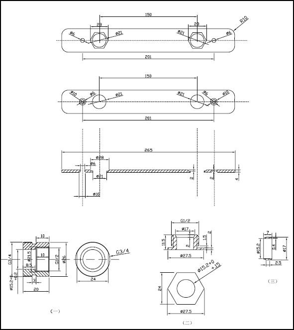 ASP Shower Fixing Plate