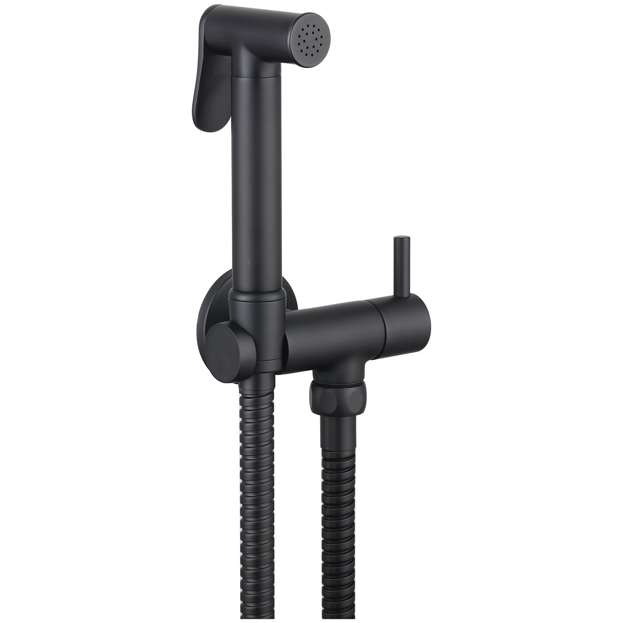Annan Douche & Iso Valve Round Matt Black