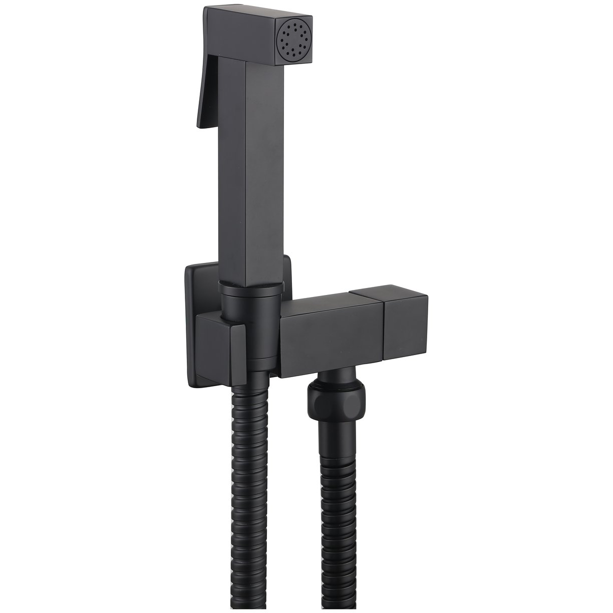 Beauly Douche & Iso valve Sqaure Matt Black